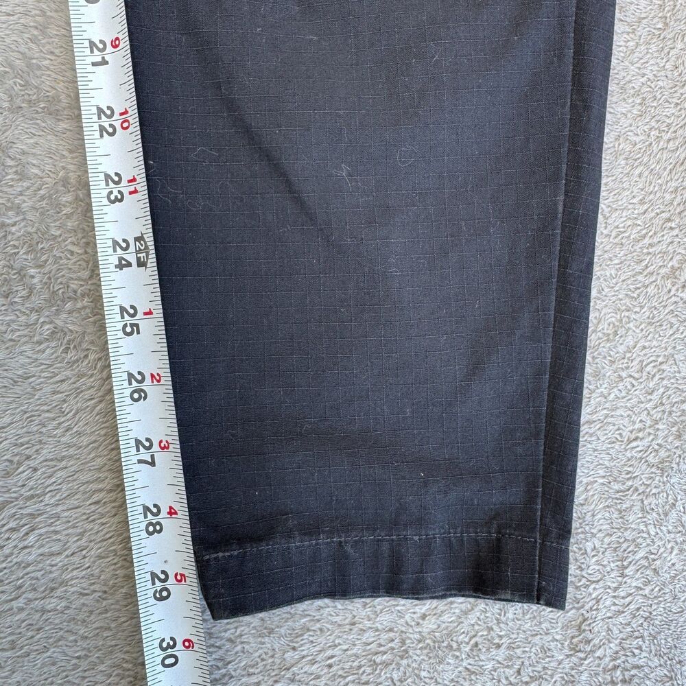 Carhartt WIP Aviation Regular Cargo Pants Men 30x32 Black Cotton Ripstop Utility - Picture 3 of 10